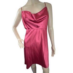 Victoria’s Secret Maroon Cowl Neck Spaghetti Strap Slip Dress